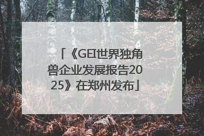 《GEI世界独角兽企业发展报告2025》在郑州发布