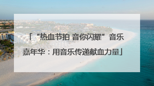 “热血节拍 音你闪耀”音乐嘉年华：用音乐传递献血力量
