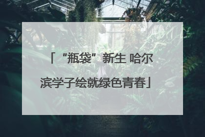 “瓶袋”新生 哈尔滨学子绘就绿色青春