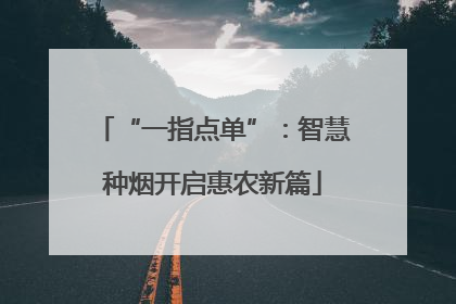 “一指点单”：智慧种烟开启惠农新篇