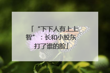 “下下人有上上智”：长和小股东打了谁的脸