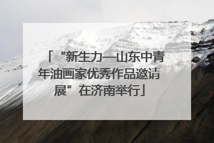 “新生力—山东中青年油画家优秀作品邀请展”在济南举行