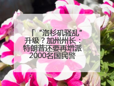 “洛杉矶骚乱”升级？加州州长：特朗普还要再增派2000名国民警卫队！
