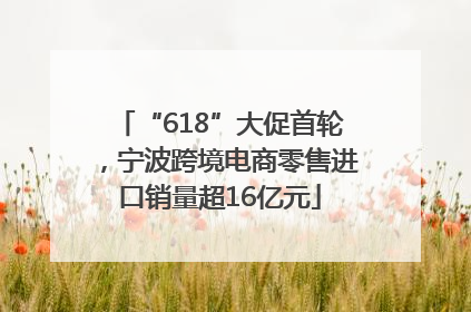 “618”大促首轮，宁波跨境电商零售进口销量超16亿元