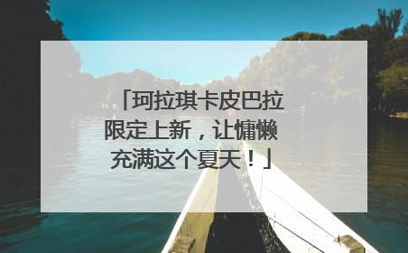 珂拉琪卡皮巴拉限定上新，让慵懒充满这个夏天！