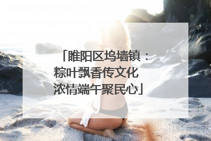 睢阳区坞墙镇：粽叶飘香传文化 浓情端午聚民心