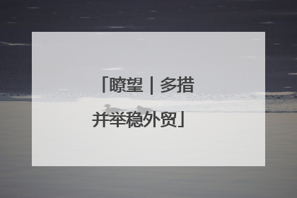 瞭望｜多措并举稳外贸