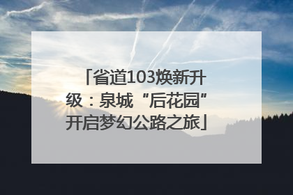 省道103焕新升级：泉城“后花园”开启梦幻公路之旅