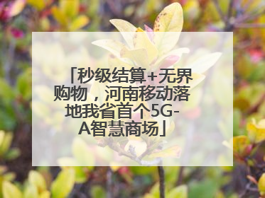 秒级结算+无界购物，河南移动落地我省首个5G-A智慧商场