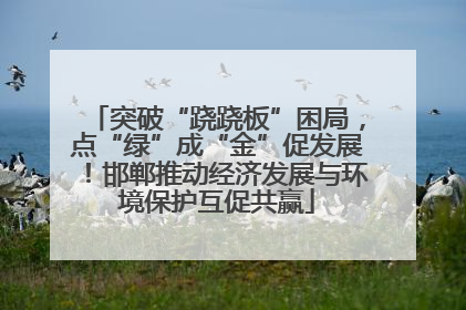 突破“跷跷板”困局，点“绿”成“金”促发展！邯郸推动经济发展与环境保护互促共赢