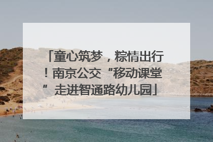 童心筑梦，粽情出行！南京公交“移动课堂”走进智通路幼儿园