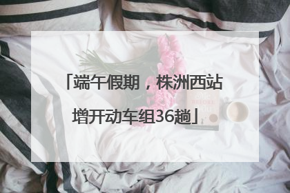 端午假期，株洲西站增开动车组36趟