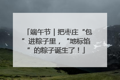 端午节｜把枣庄“包”进粽子里，“地标馅”的粽子诞生了！