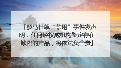 罗马仕就“禁用”事件发声明：任何经权威机构鉴定存在缺陷的产品，将依法负全责