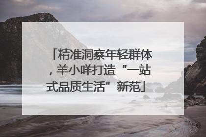 精准洞察年轻群体，羊小咩打造“一站式品质生活”新范