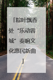 粽叶飘香处“乐动蓉城”奏响文化惠民新曲