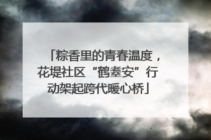 粽香里的青春温度，花堤社区“鹤耋安”行动架起跨代暖心桥