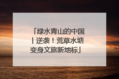 绿水青山的中国丨逆袭！荒草水塘变身文旅新地标