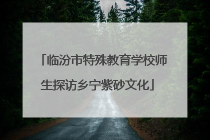 临汾市特殊教育学校师生探访乡宁紫砂文化
