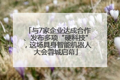 与7家企业达成合作、发布多项“硬科技”，这场具身智能机器人大会蓉城启幕