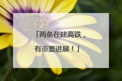 两条在建高铁，有重要进展！