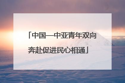 中国—中亚青年双向奔赴促进民心相通