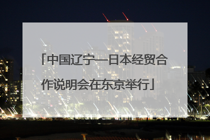 中国辽宁—日本经贸合作说明会在东京举行