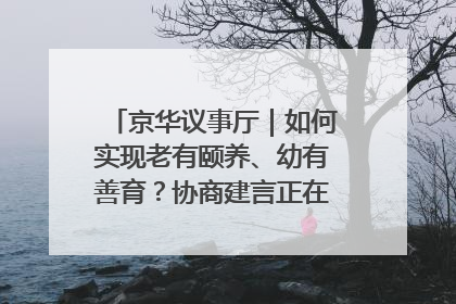 京华议事厅｜如何实现老有颐养、幼有善育？协商建言正在进行中……