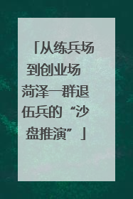 从练兵场到创业场 菏泽一群退伍兵的“沙盘推演”