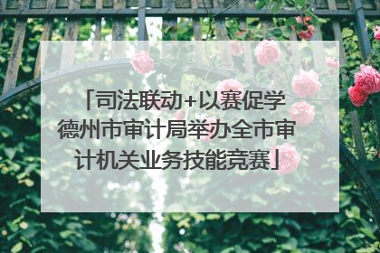 司法联动+以赛促学 德州市审计局举办全市审计机关业务技能竞赛