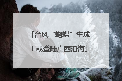 台风“蝴蝶”生成！或登陆广西沿海