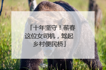 十年坚守！蕲春这位女司机，驾起乡村便民桥