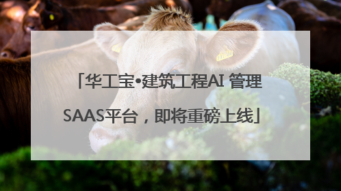 华工宝•建筑工程AI 管理SAAS平台，即将重磅上线