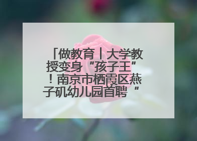 做教育︱大学教授变身“孩子王”！南京市栖霞区燕子矶幼儿园首聘“科学副园长”点燃萌娃科学梦