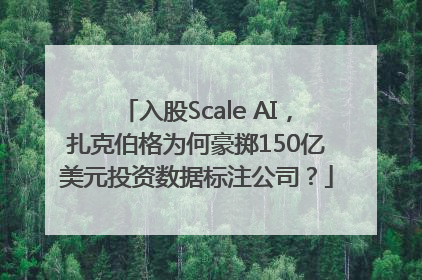 入股Scale AI，扎克伯格为何豪掷150亿美元投资数据标注公司？