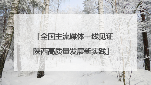 全国主流媒体一线见证陕西高质量发展新实践