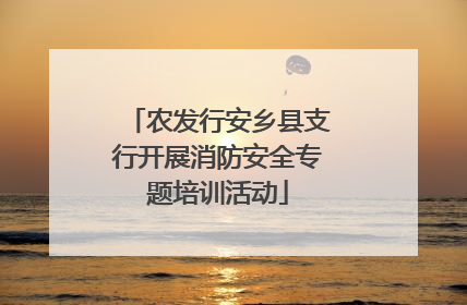 农发行安乡县支行开展消防安全专题培训活动