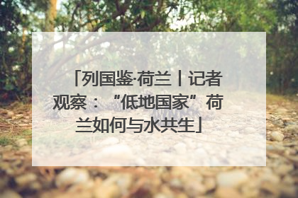 列国鉴·荷兰丨记者观察：“低地国家”荷兰如何与水共生