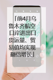 前4月乌鲁木齐航空口岸进出口货运量、贸易值均实现翻倍增长