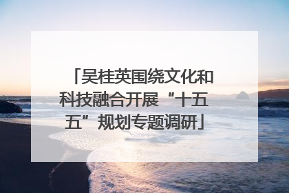 吴桂英围绕文化和科技融合开展“十五五”规划专题调研