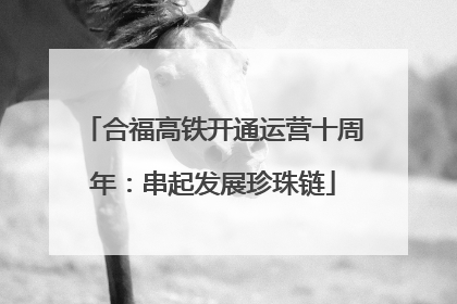 合福高铁开通运营十周年：串起发展珍珠链