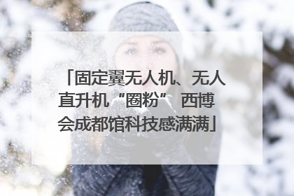 固定翼无人机、无人直升机“圈粉” 西博会成都馆科技感满满