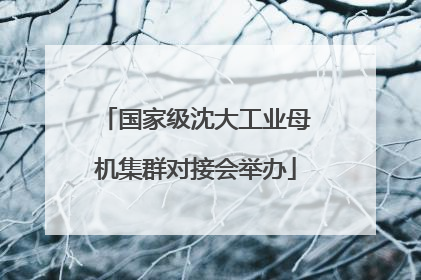 国家级沈大工业母机集群对接会举办