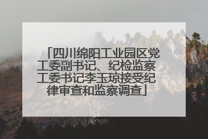 四川绵阳工业园区党工委副书记、纪检监察工委书记李玉琼接受纪律审查和监察调查