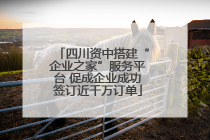 四川资中搭建“企业之家”服务平台 促成企业成功签订近千万订单