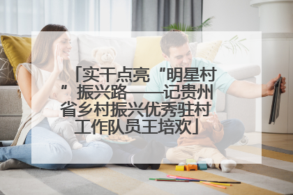 实干点亮“明星村”振兴路——记贵州省乡村振兴优秀驻村工作队员王培欢