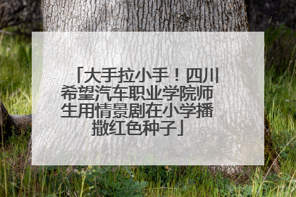 大手拉小手！四川希望汽车职业学院师生用情景剧在小学播撒红色种子