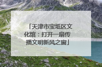 天津市宝坻区文化馆：打开一扇传播文明新风之窗