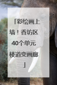 彩绘画上墙！香坊区40个单元楼道变画廊