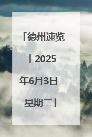 德州速览丨2025年6月3日 星期二